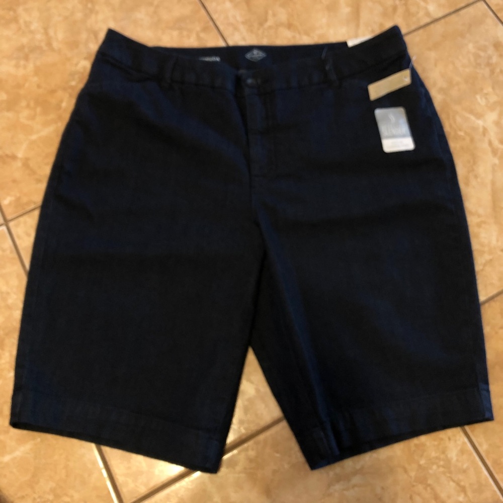 St. John’s Bay Bermuda Mid-Rise Denim Shorts